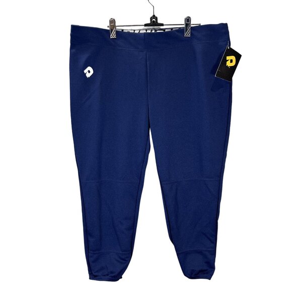 NWT DeMarini Adult XL Softball Athletic Pants Navy Blue Polyester Women's - Picture 1 of 8